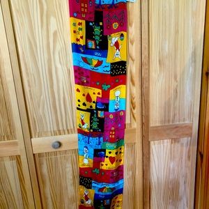 Silk scarf, Save the Children, multi colored